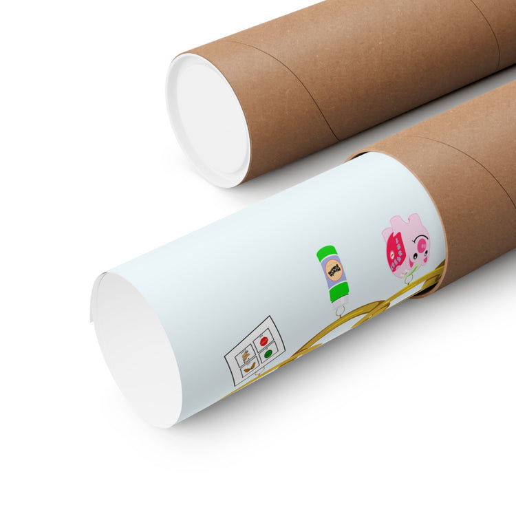 connecting in speech toy wall poster