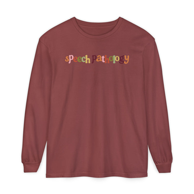 fall speech pathology long sleeve tee