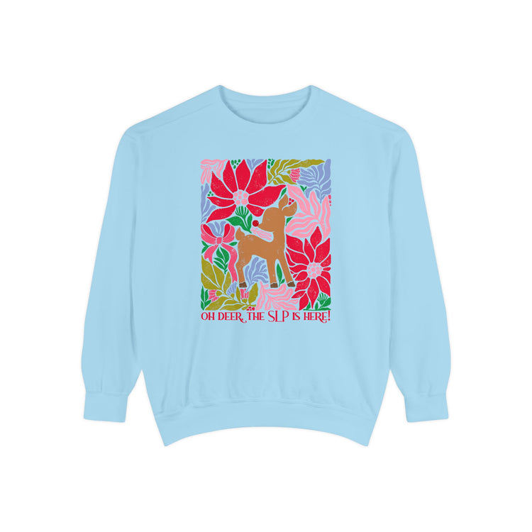 oh deer, the slp is here comfort colors crewneck