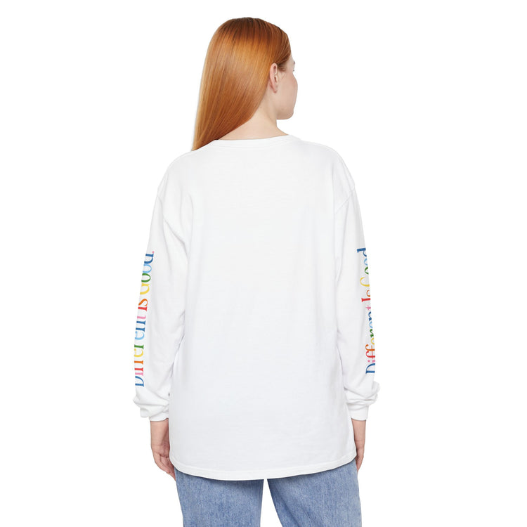 different is good tulips long sleeve tee