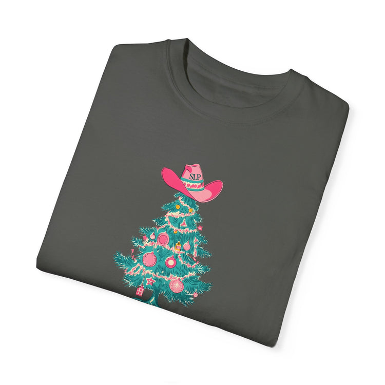 talkin' around the christmas tree comfort colors tee