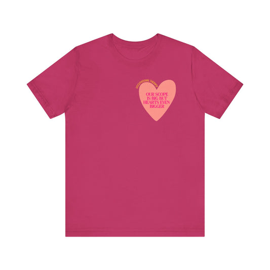 OT big scope heart short sleeve tee