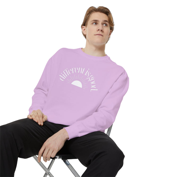 different is good sun comfort colors crewneck