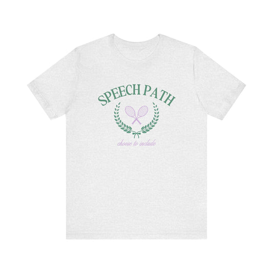 speech path crest short sleeve tee