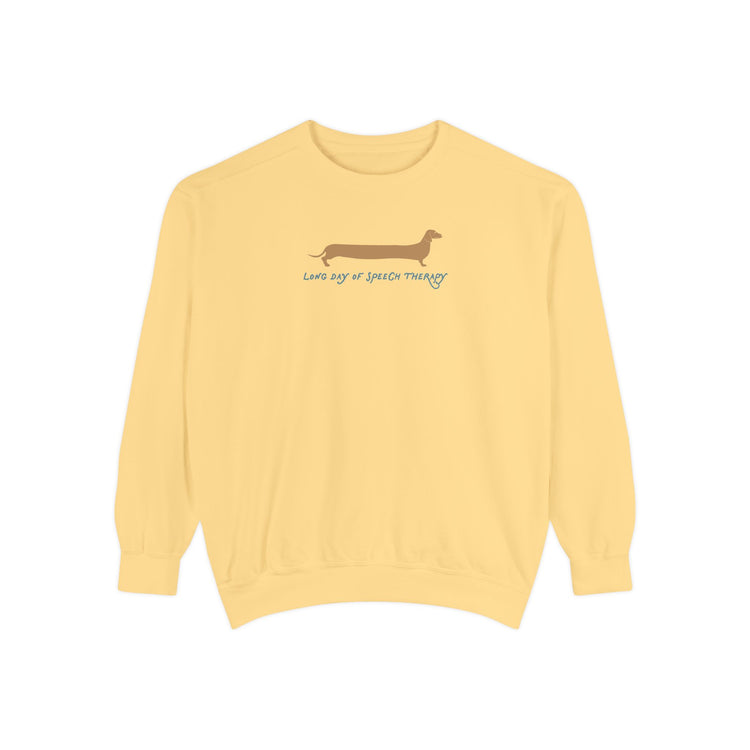 long day dog comfort colors crewneck