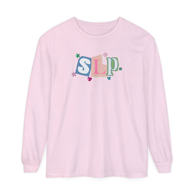 SLP newspaper gem comfort colors long sleeve tee