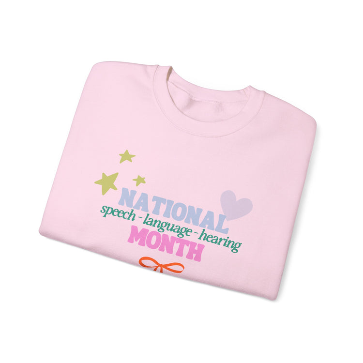 NSLHM colorful bow crewneck