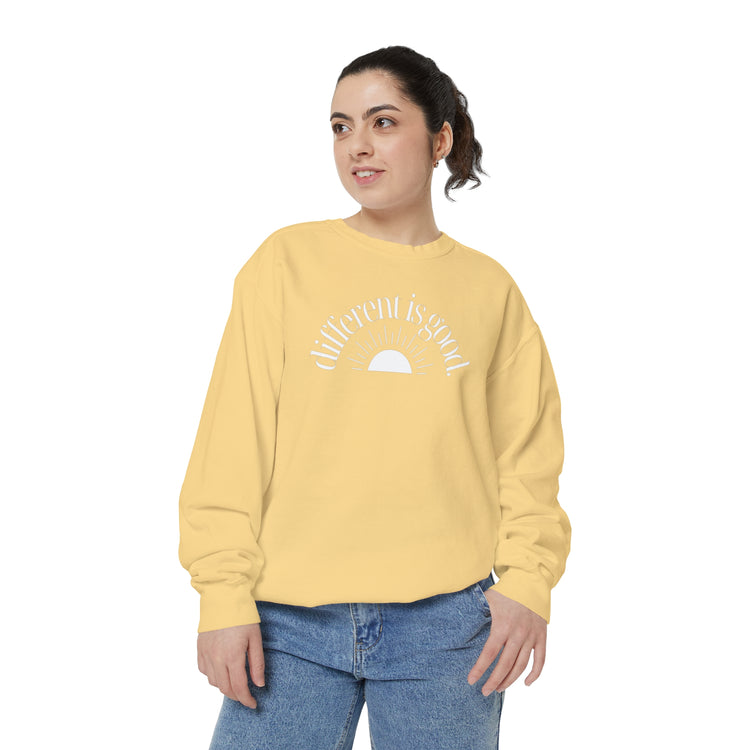 different is good sun comfort colors crewneck