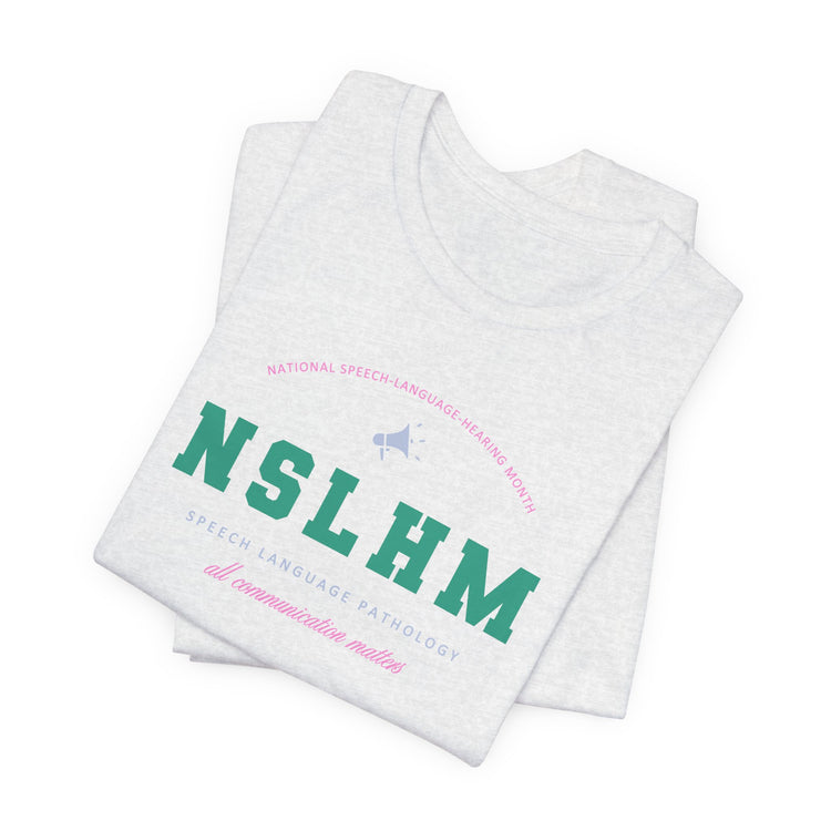 NSLHM varsity colorful short sleeve tee