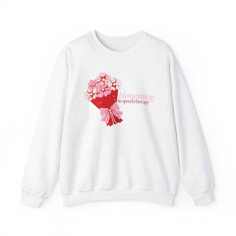 blossoming in speech flowers crewneck