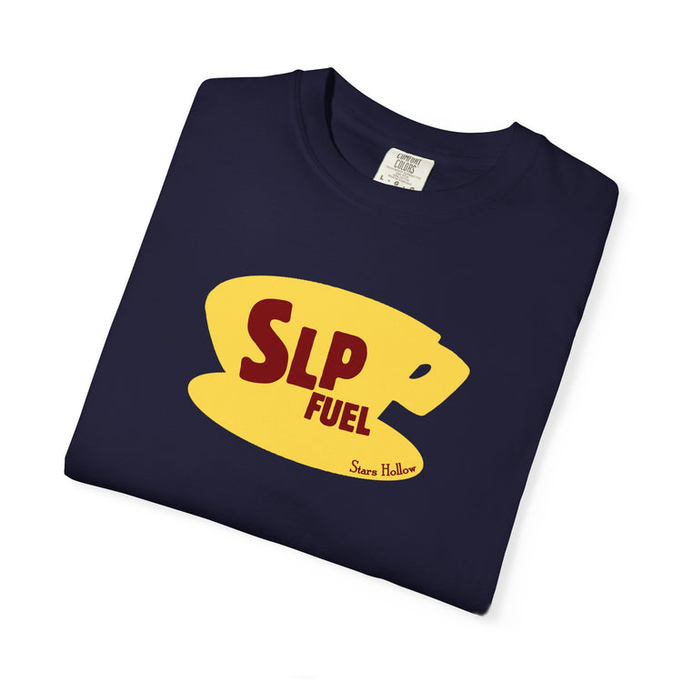 slp fuel yellow coffee cup comfort colors tee