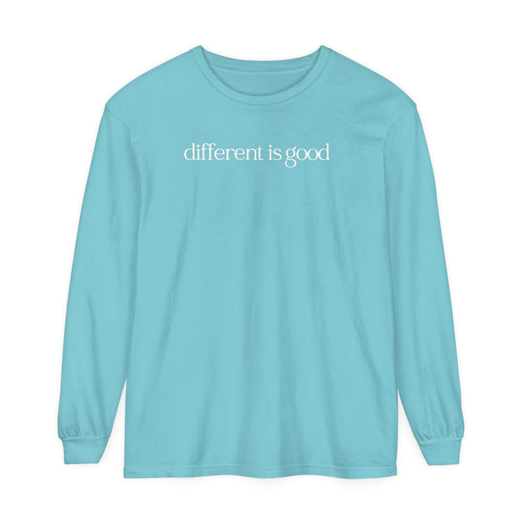 different is good comfort colors long sleeve tee