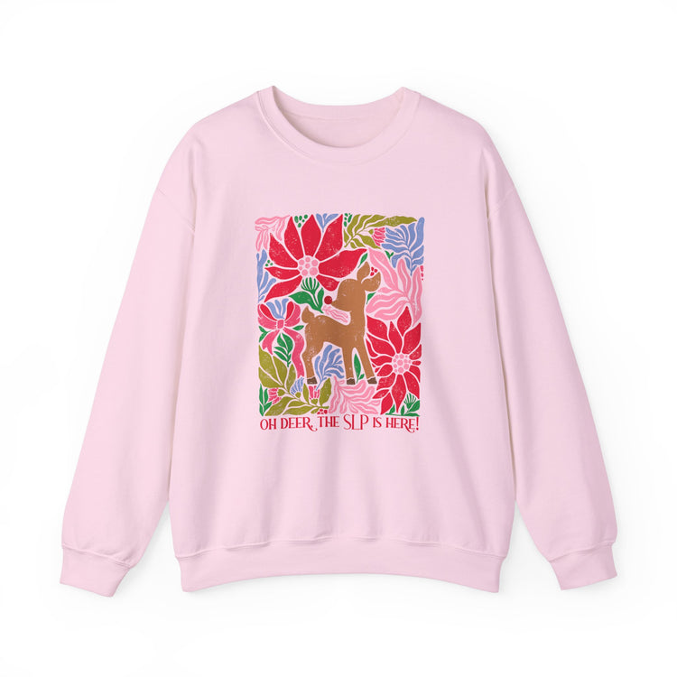 oh deer, the slp is here crewneck