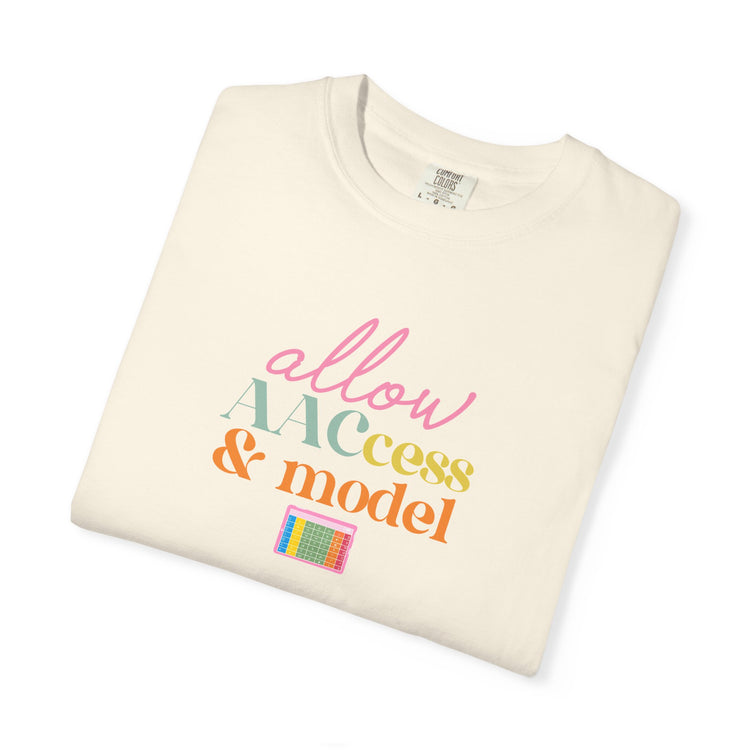 allow AAC access and model comfort colors tee
