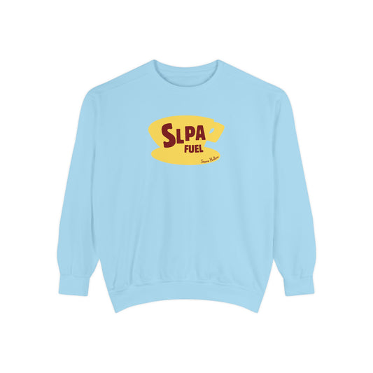slpa fuel yellow coffee cup comfort colors crewneck