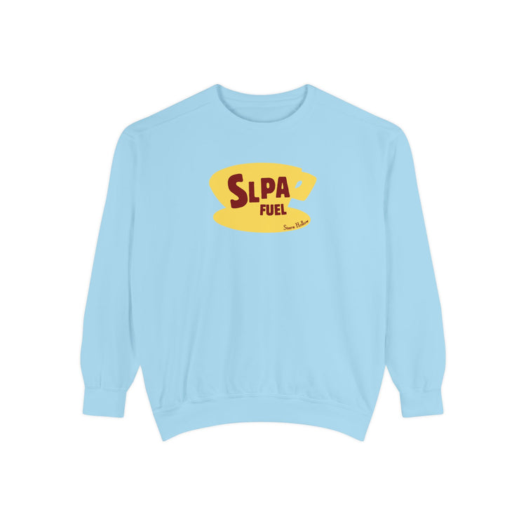 slpa fuel yellow coffee cup comfort colors crewneck