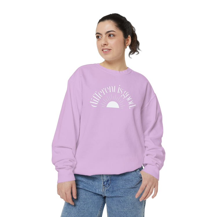 different is good sun comfort colors crewneck