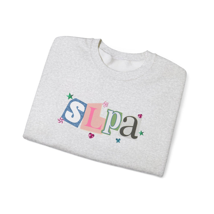 SLPA newspaper gem crewneck