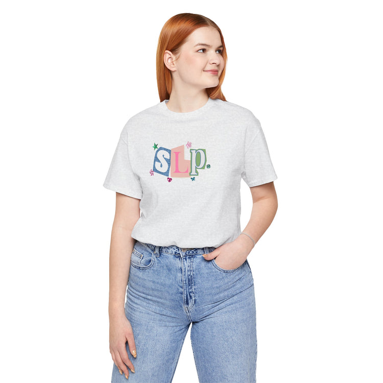 SLP newspaper gem tee