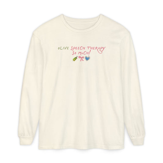 olive speech therapy! long sleeve tee