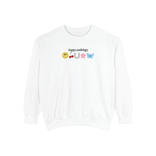 happy audiology comfort colors crewneck
