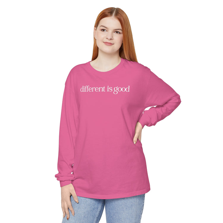 different is good comfort colors long sleeve tee