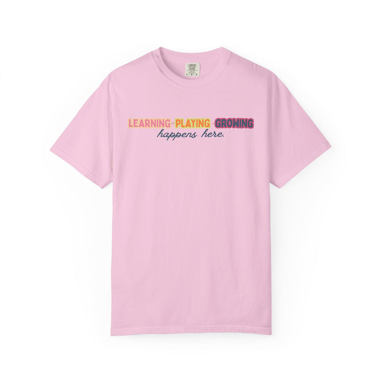 learning playing growing comfort colors tee