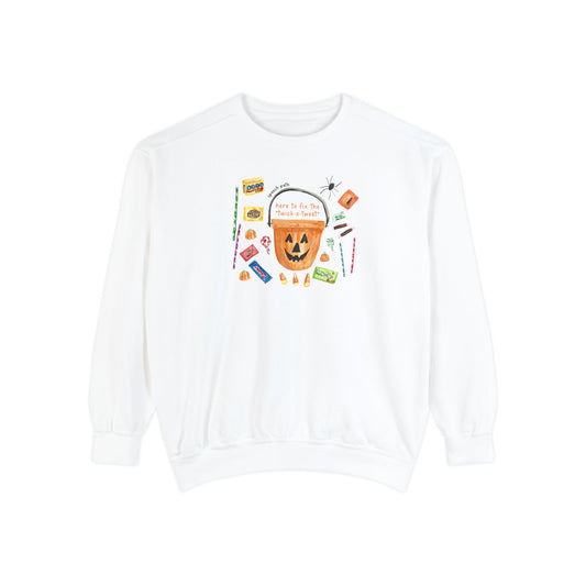 trick or treat SLP comfort colors crewneck