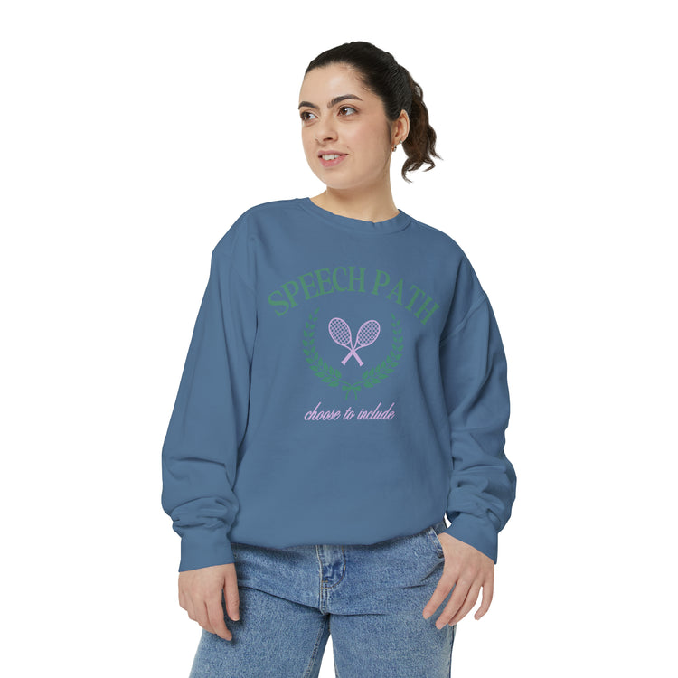 speech path crest comfort colors crewneck