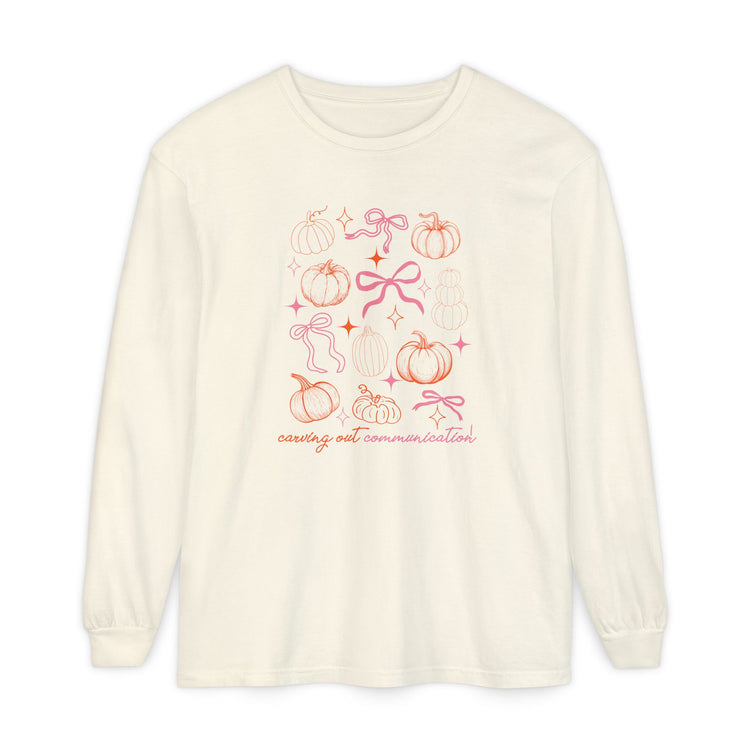 carving out communication! long sleeve tee