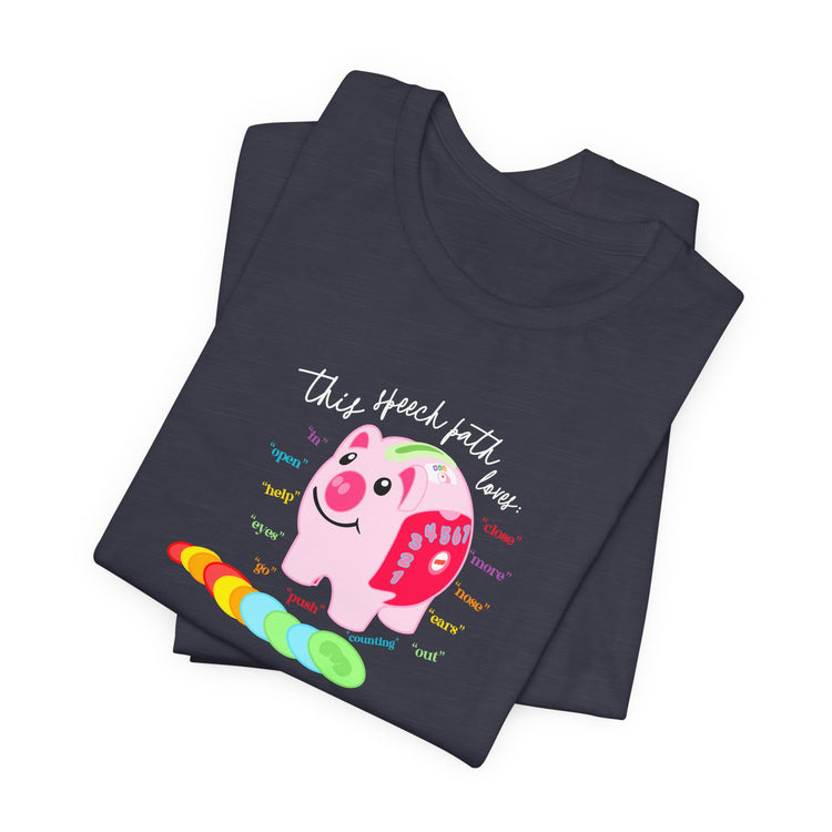 piggy bank speech path loves tee