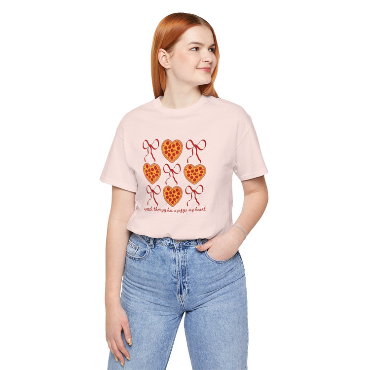 speech therapy has a pizza my heart tee