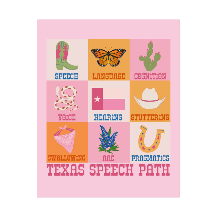 texas speech path scope wall poster