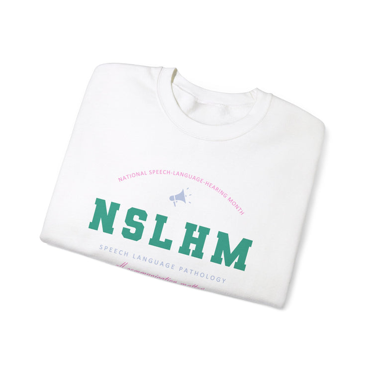 NSLHM varsity colorful crewneck