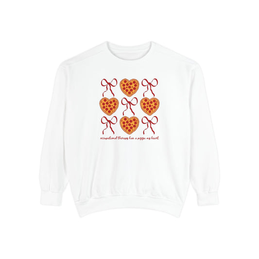 OT has a pizza my heart comfort colors crewneck