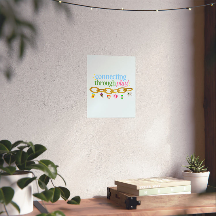 connecting in speech toy wall poster