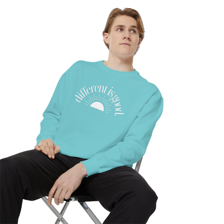 different is good sun comfort colors crewneck