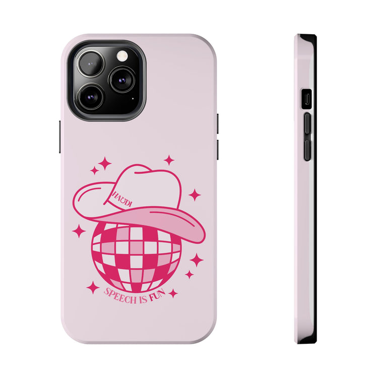 cowboy disco speech is fun iPhone case