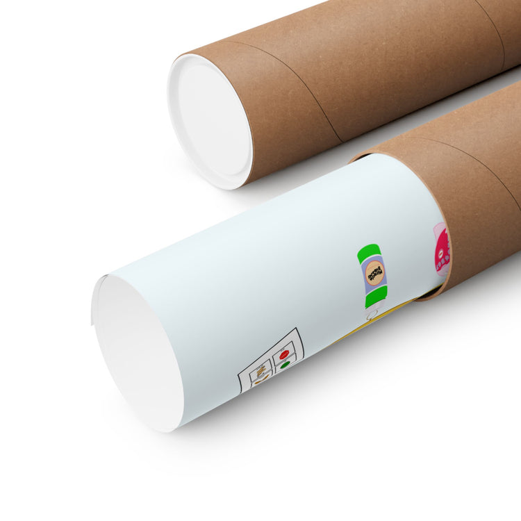 connecting in speech toy wall poster