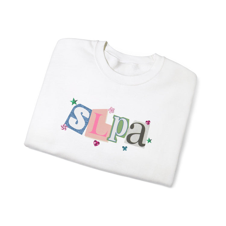 SLPA newspaper gem crewneck