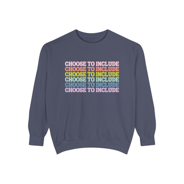 choose to include comfort colors crewneck