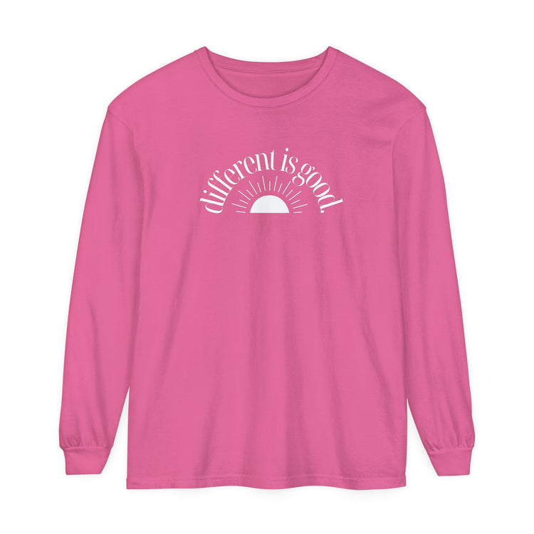 different is good sun comfort colors long sleeve tee