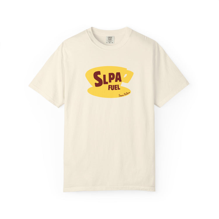 slpa fuel yellow coffee cup comfort colors tee