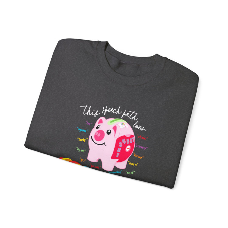 piggy bank speech path loves crewneck