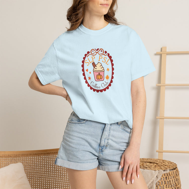 SLP coffee club comfort colors tee