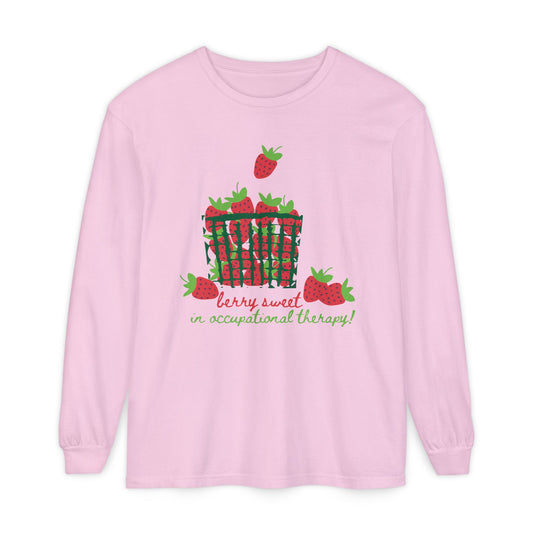 berry sweet in OT comfort colors long sleeve tee