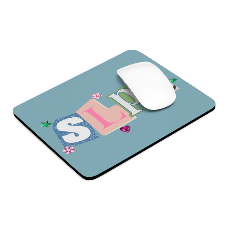 SLPA gemstone newspaper mouse pad