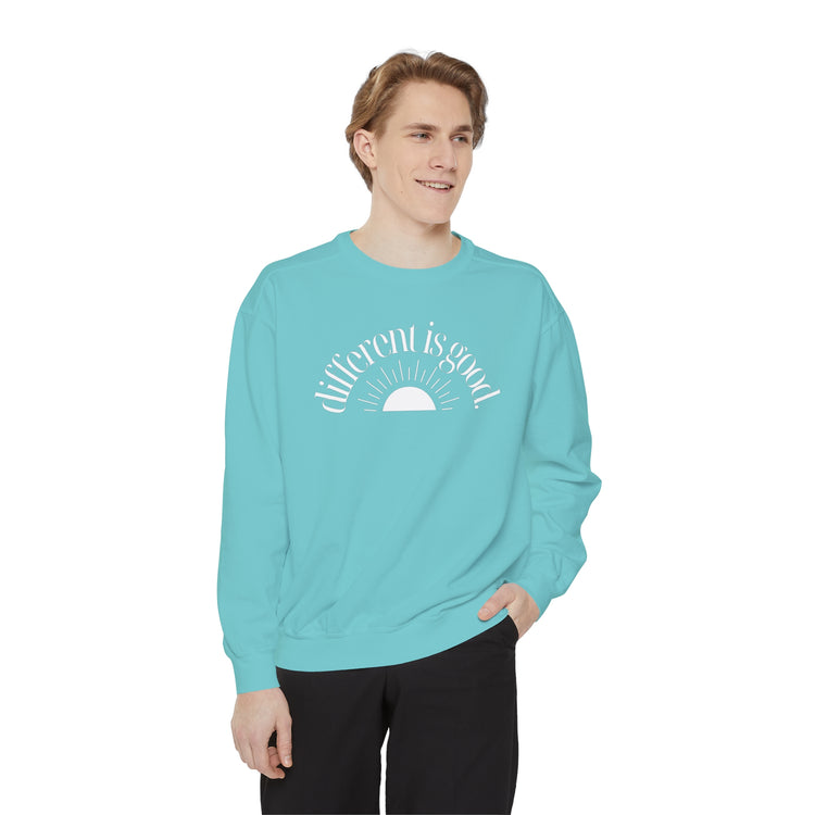 different is good sun comfort colors crewneck