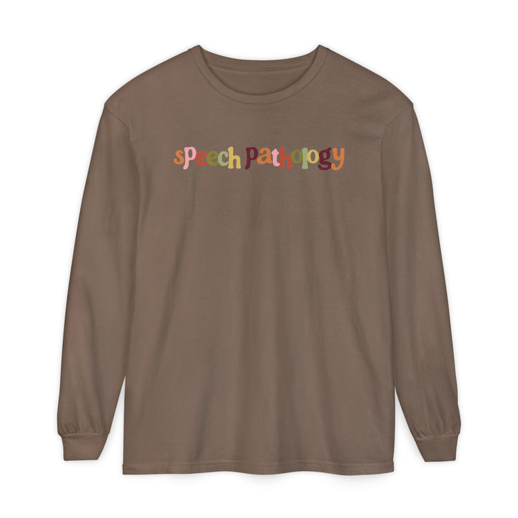 fall speech pathology long sleeve tee