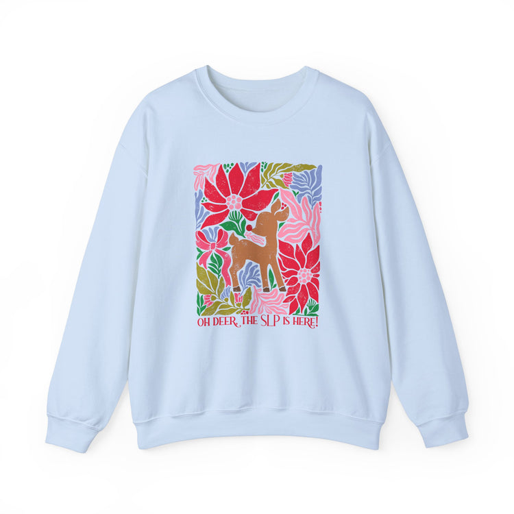 oh deer, the slp is here crewneck